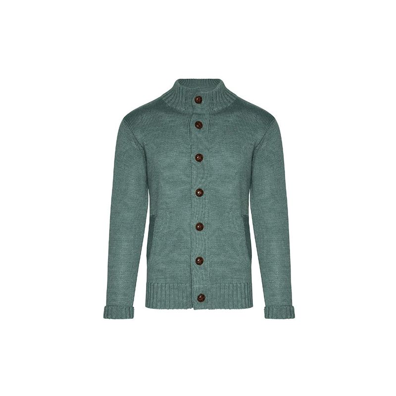 Cardigan en tricot torsadé à deux poches