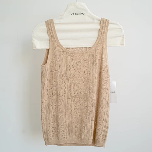 Gilet en laine tricotée pour femmes