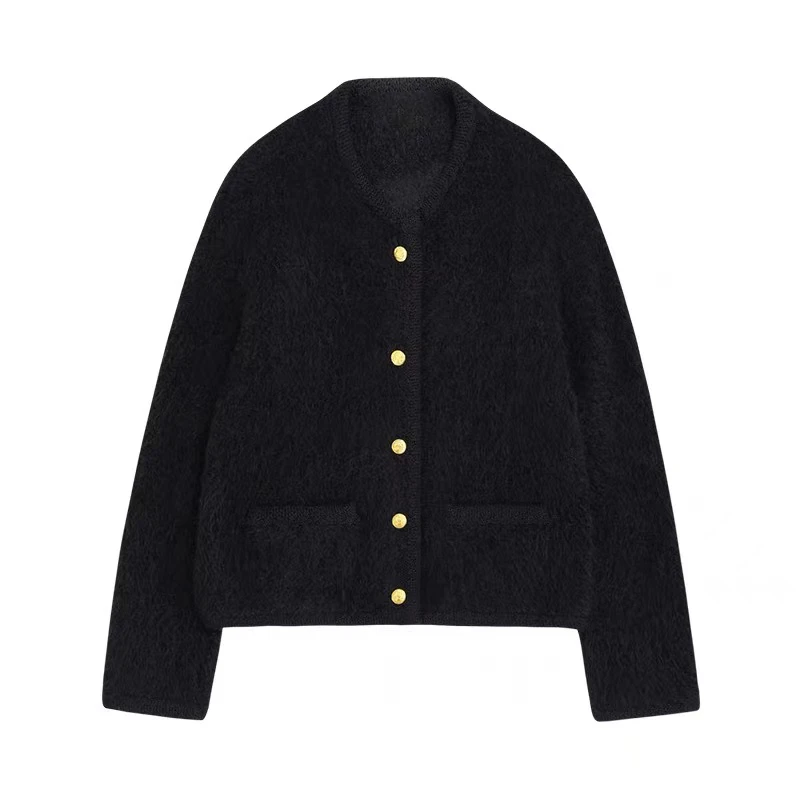 Veste pull rayée polyvalente de créateur pour femme