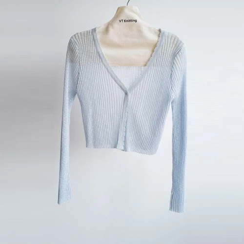 Cardigan en tricot de coton léger