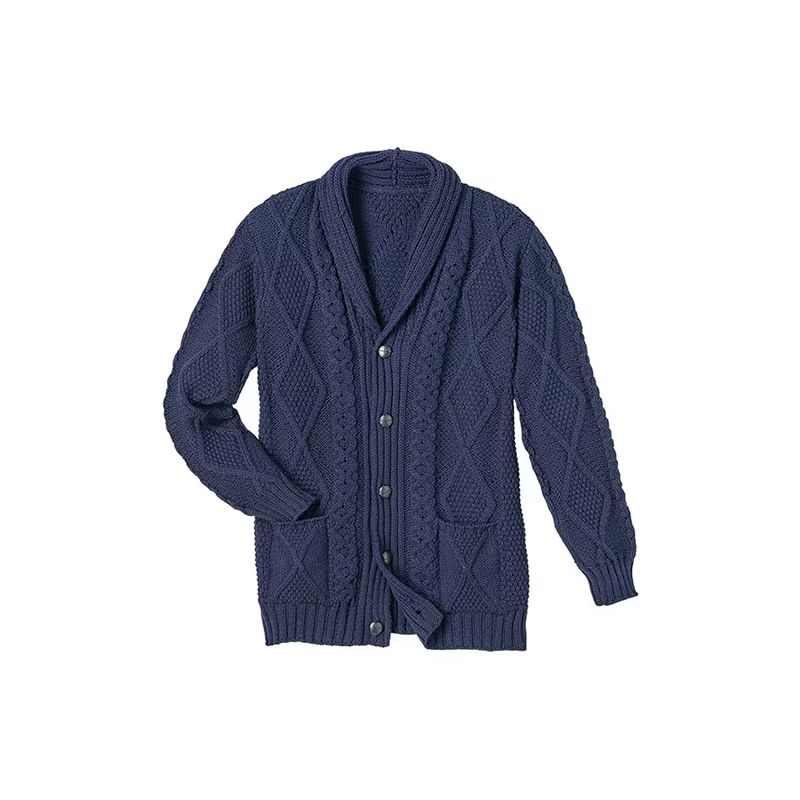 Cardigan en laine avec poches pour homme