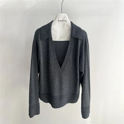 Top en laine tricoté