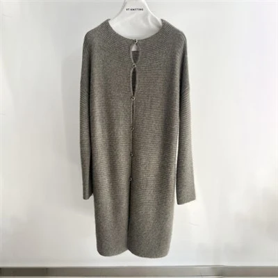 Manteau de pull long en laine