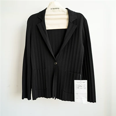 Hommes   Noir   Épais   Cardigan   Vestes