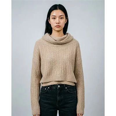 Pull à col montant Femme