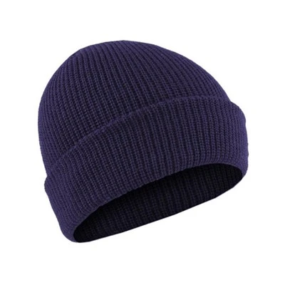 Bonnet en laine bleu marine