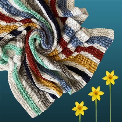 Couverture surdimensionnée en tricot