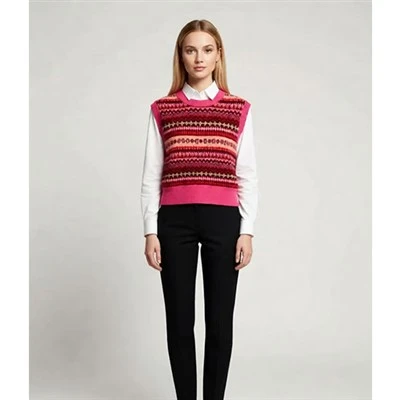 Gilet pull sans manches tricoté Wholegarment