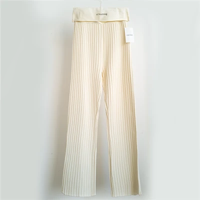 Pantalon en tricot avec poches pour femme