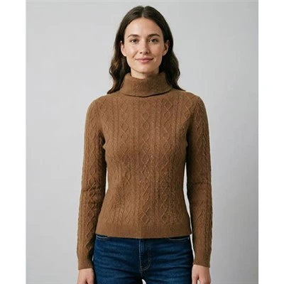Pull à col roulé pour femme