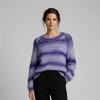 Cardigan en laine torsadée