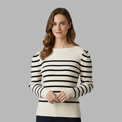Pull à col rond en laine
