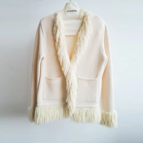 Cardigan en laine chaude pour femme