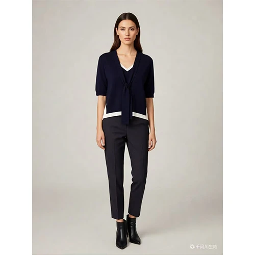 Pull tricoté basique pour femme