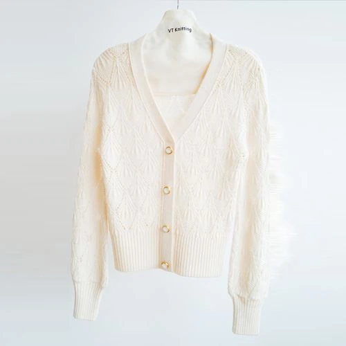 Pull en laine torsadée pour femme