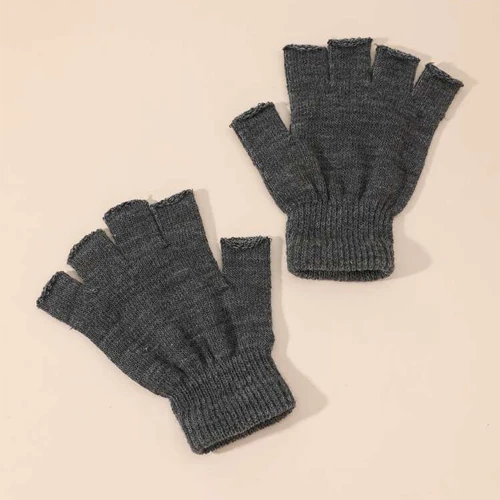 Gants demi-doigts en laine