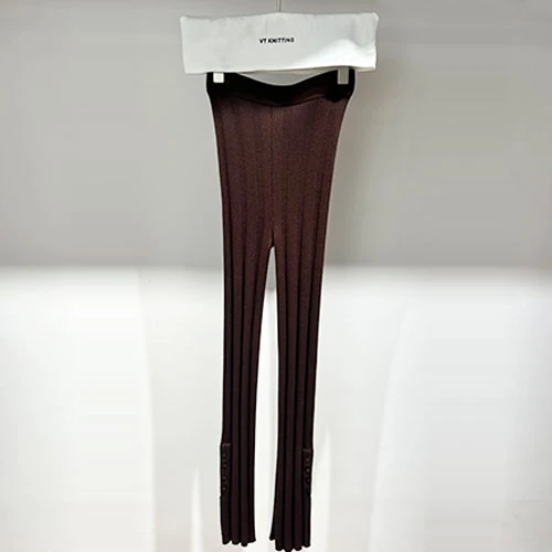 Pantalon En Maille De Laine Femme